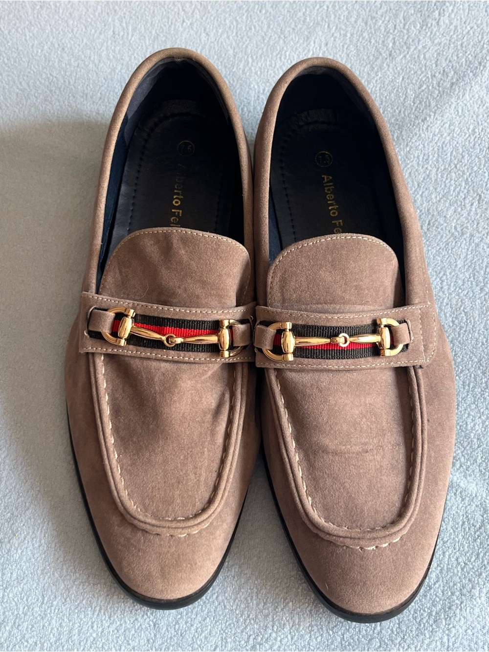 Alberto Fellini Suede Loafers Men’s Size 7.5 Used